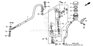 Rear Brake Master        Cylinder Schematic