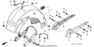 Rear Fender + Grab Rail (1) Schematic