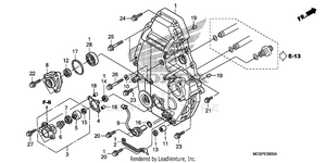 Rear Crankcase Cover Schematic