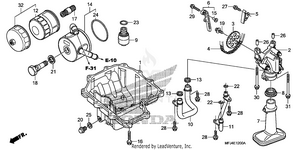Oil Pan@oil Pump Schematic