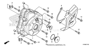 Left Crankcase Cover Schematic