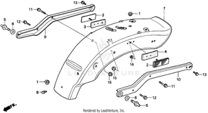 Rear Fender Schematic