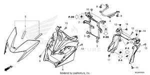 Headlight Cowl Schematic