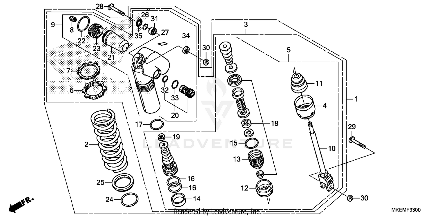 REAR SHOCK ABSORBER