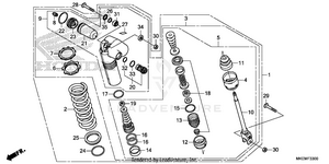 Rear Shock Absorber Schematic