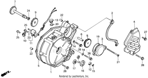 Left Crankcase Cover Schematic