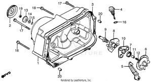 Right Crankcase Cover Schematic
