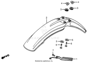 Front Fender Schematic