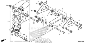 Rear Shock Absorber (1) Schematic