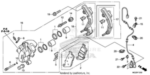 Front Brake Caliper Schematic