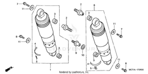 Rear Shock Absorber Schematic