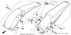 Rear Fender Schematic