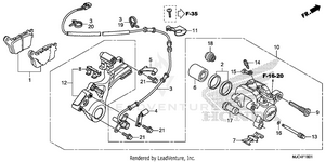 Rear Brake Caliper       (cbr600ra) Schematic