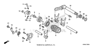Gearshift Drum Schematic