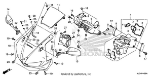 Upper Cowl Schematic