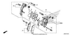 Front Brake Caliper Schematic