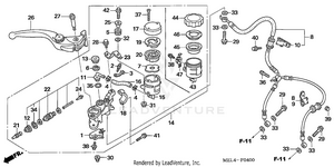 Front Brake Master Cylinder Schematic