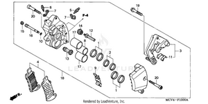 Right Front Brake Caliper Schematic