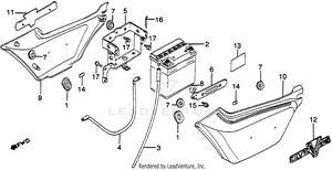 Side Cover + Battery Schematic