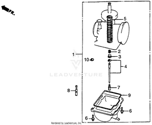 Carburetor Optional Kit 85-89 Schematic