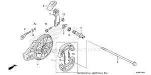 Rear Brake Panel Schematic