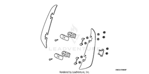 Windshield Air Deflector (standard) Schematic