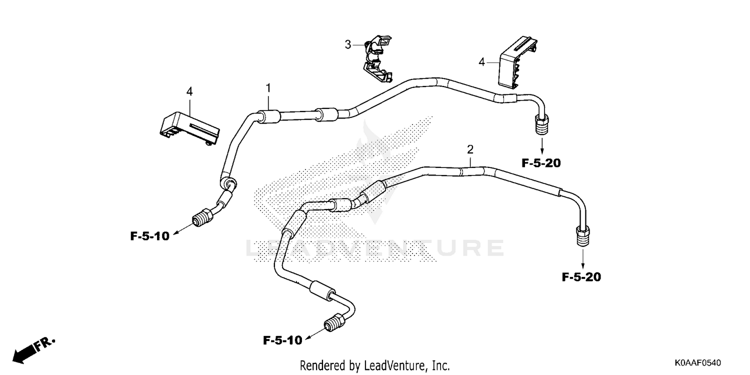 FRONT BRAKE PIPE
