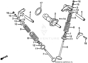 Camshaft + Valve Schematic