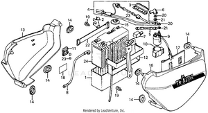 Side Cover + Battery Schematic