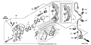 Front Brake Caliper Schematic