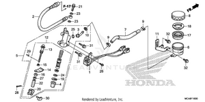 Rear Brake Master        Cylinder Schematic