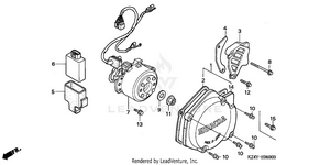 Left Crankcase Cover Schematic