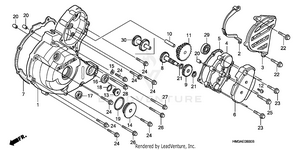Left Crankcase Cover Schematic