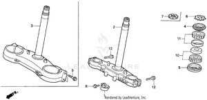 Steering Stem 90-94 Schematic