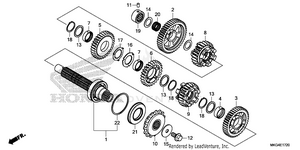 Transmission             (countershaft) Schematic