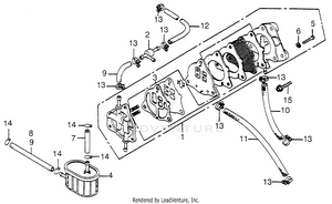 Fuel Strainer + Fuel Pump + Check Valve Schematic