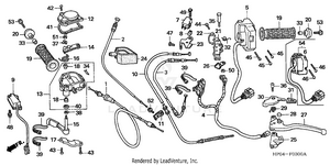 Handle Levers + Switches + Cables Schematic