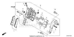 Rear Brake Caliper Schematic