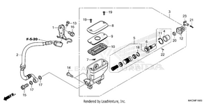 Rear Brake Master        Cylinder Schematic
