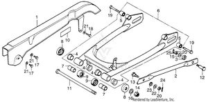 Swingarm + Chain Case Schematic