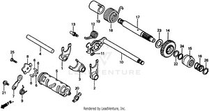 Gearshift Drum Schematic