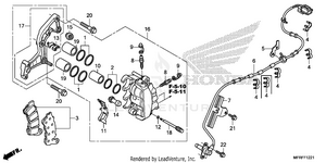 Front Brake Caliper (2) Schematic