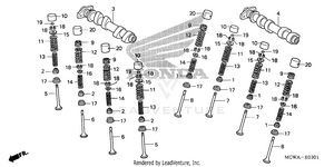 Camshaft@valve (rr.) Schematic