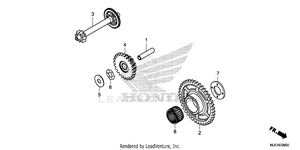 Starting Driven Gear Schematic