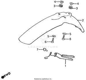 Front Fender Schematic