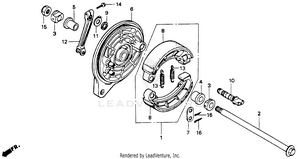 Rear Brake Panel Schematic