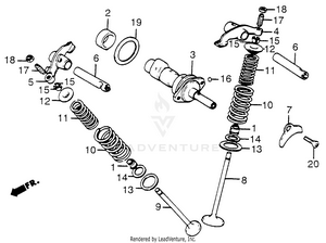 Camshaft + Valve Schematic