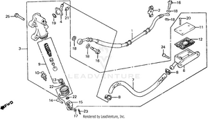 Rear Brake Master Cylinder Schematic