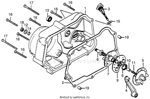 Right Crankcase Cover Schematic
