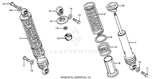 Rear Shock Absorber Schematic
